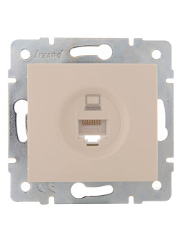 Механизм розетки компьютерн. 1-м СП KARINA RJ45 крем LEZARD 707-0388-139 Механизм розетки компьютерн. 1-м СП KARINA RJ45 крем LEZARD 707-0388-139