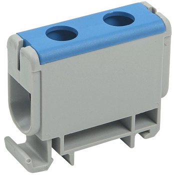 Клемма вводная силовая КВС 6-50кв.мм син. IEK YZN12-050-K07 Клемма вводная силовая КВС 6-50кв.мм син. IEK YZN12-050-K07