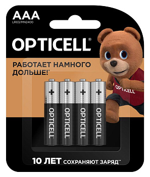 Элемент питания алкалиновый AAA/LR03 (блист. 4шт) Basic Opticell 5051002 Элемент питания алкалиновый AAA/LR03 (блист. 4шт) Basic Opticell 5051002