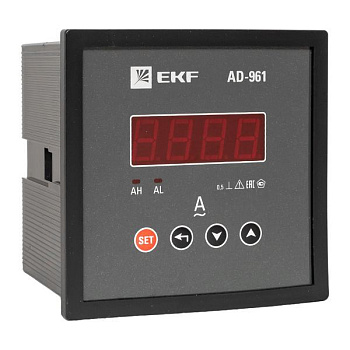 Амперметр цифровой AD-961 1ф на панель 96х96 EKF ad-961