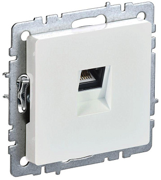 Розетка компьютерная СП RJ45 кат.5E BRITE РК10-БрЖ жемчуж. IEK BR-K10-1-K36 Розетка компьютерная СП RJ45 кат.5E BRITE РК10-БрЖ жемчуж. IEK BR-K10-1-K36