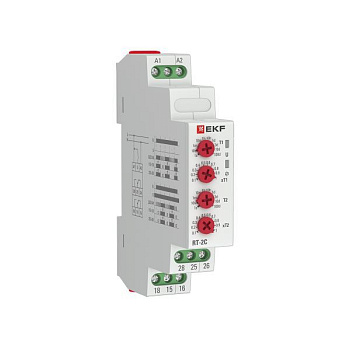 Реле времени RT-2C 2 регулир. порога времени 2 исп. конт. EKF rt-2c