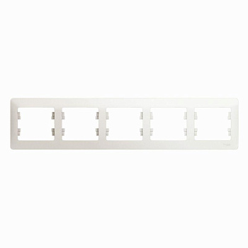 Рамка 5-м Glossa горизонт. перламутр SchE GSL000605