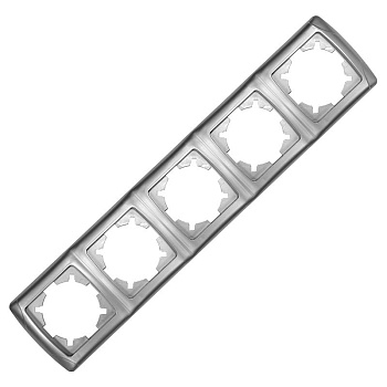 Рамка 5-м Маргарита горизонт. серебр. UNIversal 1084-S Рамка 5-м Маргарита горизонт. серебр. UNIversal 1084-S