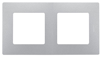 Рамка 2-м Etika алюм. Leg 672552