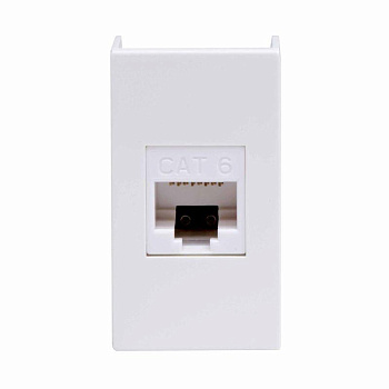 Розетка компьютерная 1-м 1мод. Viva RJ45 кат.6 бел. DKC 45058 Розетка компьютерная 1-м 1мод. Viva RJ45 кат.6 бел. DKC 45058