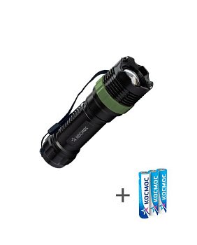 Фонарь ручной 1Вт LED zoom-линза 3xAAA (R03) корпус ABS-пластик ремешок ручной КОСМОС KOC121B Фонарь ручной 1Вт LED zoom-линза 3xAAA (R03) корпус ABS-пластик ремешок ручной КОСМОС KOC121B