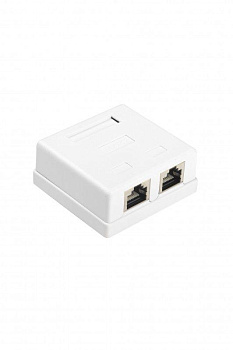 Розетка компьютерная 2-м ОП Dual IDC SB1-2-8P8C-C6-SH-WH RJ45 (8P8C) кат.6 экранир. Hyperline 430237 Розетка компьютерная 2-м ОП Dual IDC SB1-2-8P8C-C6-SH-WH RJ45 (8P8C) кат.6 экранир. Hyperline 430237