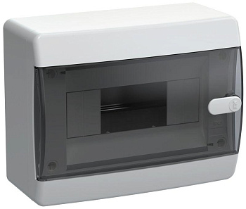 Корпус пластиковый ЩРН-П-8 IP41 черн. прозр. дверь UNION Compact IEK UIC-KP12-N-08-41-K01  Корпус пластиковый ЩРН-П-8 IP41 черн. прозр. дверь UNION Compact IEK UIC-KP12-N-08-41-K01