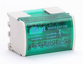 Кросс-модуль на DIN-рейку 2х7 групп 100А ШН-103 SchE 32015DEK 