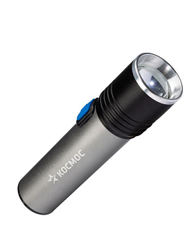 Фонарь ручной аккум. 3ВтLED линза зум Li-ion18650 1200мА.ч анодир алюминий USB-шнур КОСМОС KOS111Lit Фонарь ручной аккум. 3ВтLED линза зум Li-ion18650 1200мА.ч анодир алюминий USB-шнур КОСМОС KOS111Lit