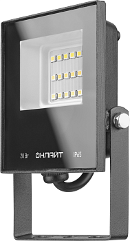 Прожектор светодиодный 61 949 OFL-20-6K-BL-IP65-LED 20Вт 6000К IP65 1600лм черн. ОНЛАЙТ 61949 Прожектор светодиодный 61 949 OFL-20-6K-BL-IP65-LED 20Вт 6000К IP65 1600лм черн. ОНЛАЙТ 61949
