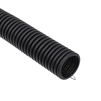 Труба гофрированная ПНД d25мм с протяжкой черн. (уп.50м) Rexant 28-0025-3 Труба гофрированная ПНД d25мм с протяжкой черн. (уп.50м) Rexant 28-0025-3