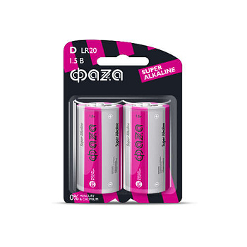 Элемент питания алкалиновый LR20 Super Alkaline BL-2 (уп.2шт) ФАZА 2858535 Элемент питания алкалиновый LR20 Super Alkaline BL-2 (уп.2шт) ФАZА 2858535