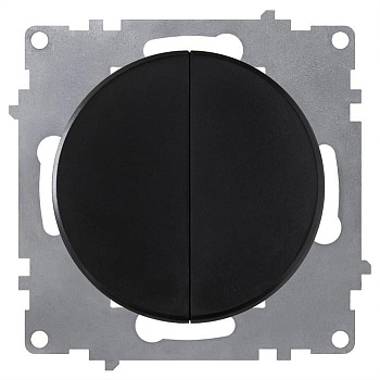 Выключатель 2-кл. СП Florence 10А IP20 механизм черн. 1E31501303 OneKeyElectro 2172822