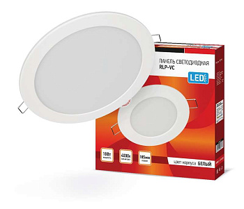 Светильник светодиодный RLP-VC 18Вт 230В 4000К 1440лм 185мм бел. (Аналог Downlight) IP40 IN HOME 4690612023373 Светильник светодиодный RLP-VC 18Вт 230В 4000К 1440лм 185мм бел. (Аналог Downlight) IP40 IN HOME 4690612023373