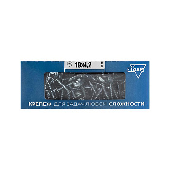 Саморез для тонкого метал. листа 4.2х19 (уп.200шт) коробка Tech-Krep 102140