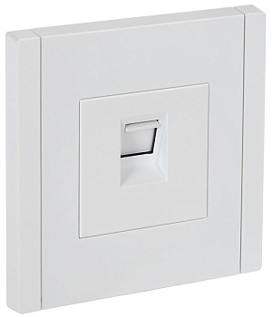 Розетка компьютерная RJ45 кат.5E FORTE&PIANO FP232 бел. IEK FP-K10-1-K01