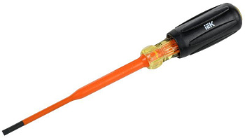 Отвертка диэлектрическая SLIM SL3.5х100 Т3 ARMA2L 5 IEK A2L5-SC31-T3-SL-35-100 Отвертка диэлектрическая SLIM SL3.5х100 Т3 ARMA2L 5 IEK A2L5-SC31-T3-SL-35-100