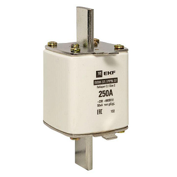 Вставка плавкая ППН-37 400/250А габарит 2 PROxima EKF fus-37/400/250 Вставка плавкая ППН-37 400/250А габарит 2 PROxima EKF fus-37/400/250