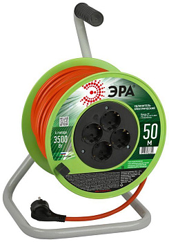 Удлинитель на катушке 4х50м с заземл. RP-4e-3x1.5-50m ПВС 3х1.5 Эра Б0056104 Удлинитель на катушке 4х50м с заземл. RP-4e-3x1.5-50m ПВС 3х1.5 Эра Б0056104