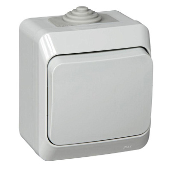 Выключатель 1-кл. ОП Этюд 10А IP44 10AX сер. SchE BA10-041C