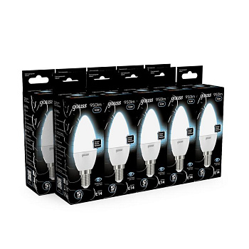 Лампа светодиодная Black Candle E14 9.5Вт 4100К Gauss 103101210 Лампа светодиодная Black Candle E14 9.5Вт 4100К Gauss 103101210