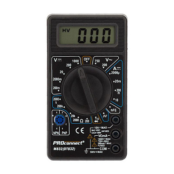 Мультиметр портативный M832(DT832) PROCONNECT 13-3012 Мультиметр портативный M832(DT832) PROCONNECT 13-3012