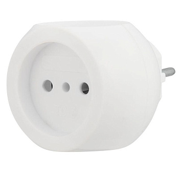 Тройник электрический "Шар" 220В 6А бел. REXANT 11-1063