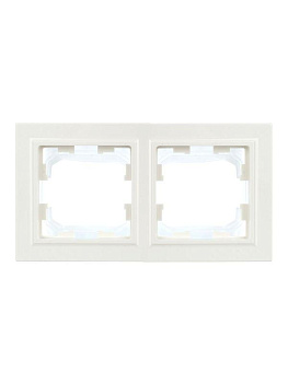 Рамка 2-м IP44 BRITE РУ-2-БрБ-44 бел. IEK BR-M22-44-K01