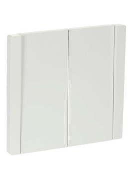 Выключатель проходной 2-кл. СП FORTE&PIANO 10А FP207 бел. IEK FP-V22-0-10-1-K01