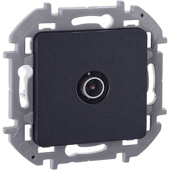 Механизм розетки TV "звезда" Inspiria 2дБ 0-2400мГц антрацит Leg 673853