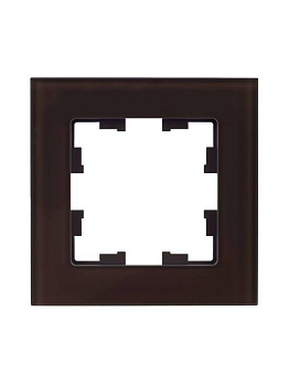 Рамка 1-м BRITE РУ-1-2-БрТБ стекло темн. бронза IEK BR-M12-G-K45