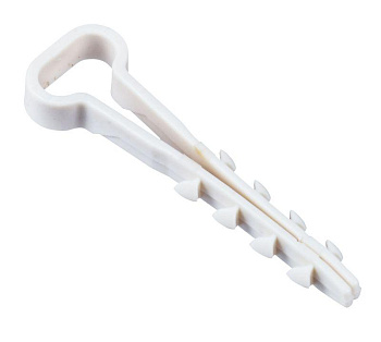 Дюбель-хомут 5х8мм для плоского кабеля нейлон бел. (уп.25шт) IEK UDH14-05-08-025-K01