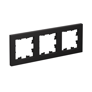 Рамка 3-м AtlasDesign универс. карбон SchE ATN001003