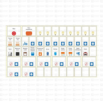 Наклейка модульная средний комплект 137х240 PROxima EKF mn-1-2 