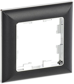 Рамка 1-м BRITE РУ-1-Бр хром/черн. IEK BR-M12-12-2-K23 Рамка 1-м BRITE РУ-1-Бр хром/черн. IEK BR-M12-12-2-K23