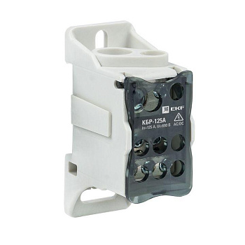 Блок распределительный КРОСС крепеж на панель и DIN КБР-125А EKF plc-kbr125 