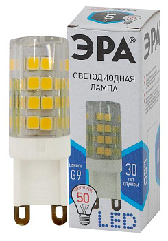 Лампа светодиодная JCD-5w-220V-corn ceramics-840-G9 400лм Эра Б0027864 Лампа светодиодная JCD-5w-220V-corn ceramics-840-G9 400лм Эра Б0027864
