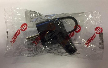 Вилка электрическая с заземл. 16А 220В черн. с кольцом Makel 10038 Вилка электрическая с заземл. 16А 220В черн. с кольцом Makel 10038