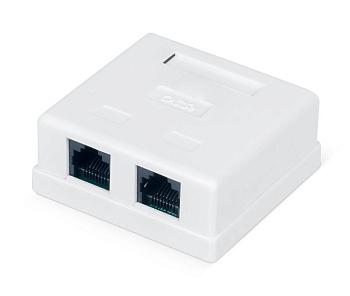 Розетка компьютерная RJ-45 WR-WS-8P8C-C5E-2 кат. 5e неэкранир. двойная внешняя Dual IDC бел. WRline 505216 Розетка компьютерная RJ-45 WR-WS-8P8C-C5E-2 кат. 5e неэкранир. двойная внешняя Dual IDC бел. WRline 505216