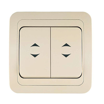 Переключатель проходной 2-кл. СП Mimoza 10А IP20 крем./крем. Makel 25026