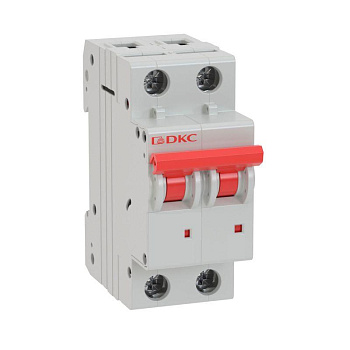 Выключатель автоматический модульный 2п C 25А 10кА YON MD63 DKC MD63-2C25-10