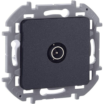 Механизм розетки оконечной TV Inspiria 10дБ 5-862мГц антрацит Leg 673873