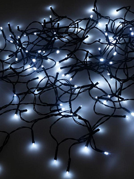 Гирлянда "Нить" 200 LED 20м уличная 3 АА батарейки 8 реж. бел. SHLights 4690601045454