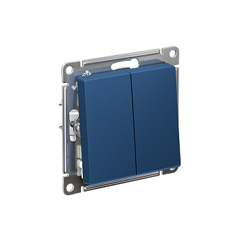 Выключатель 2-кл. AtlasDesign (сх.5) 10AX механизм аквамарин SE ATN001151