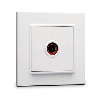 Розетка телевизионная оконцевая TV 1-м СП Karea IP20 4дБ бел. Makel 56001027 Розетка телевизионная оконцевая TV 1-м СП Karea IP20 4дБ бел. Makel 56001027