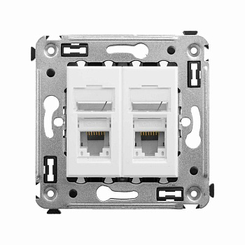 Розетка компьютерная 2-м СП Avanti "Белое облако" RJ45 кат.6 DKC 4400294 Розетка компьютерная 2-м СП Avanti "Белое облако" RJ45 кат.6 DKC 4400294
