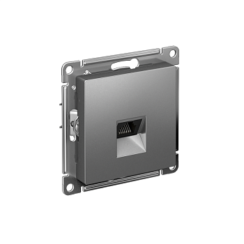 Механизм розетки компьютерной AtlasDesign RJ45 сталь SchE ATN000983
