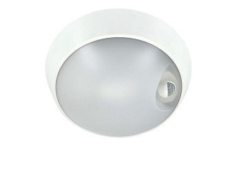 Светильник светодиодный WP 15 C 12W OP 840 D220 WH MDM 220х80мм 12Вт 4000К IP54 ЖКХ круглый пылевлагозащ. с датчиком движ. бел. Русский Свет 15071523453
